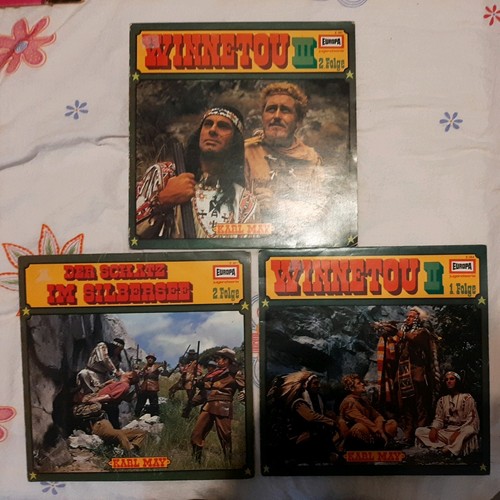 Winnetou sammlung 3lps - winnetou,